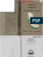 De AZÚA, FÉLIX (Comp) - Hölderlin, Empédocles y Escritos Sobre La Locura (Por Ganz1912)