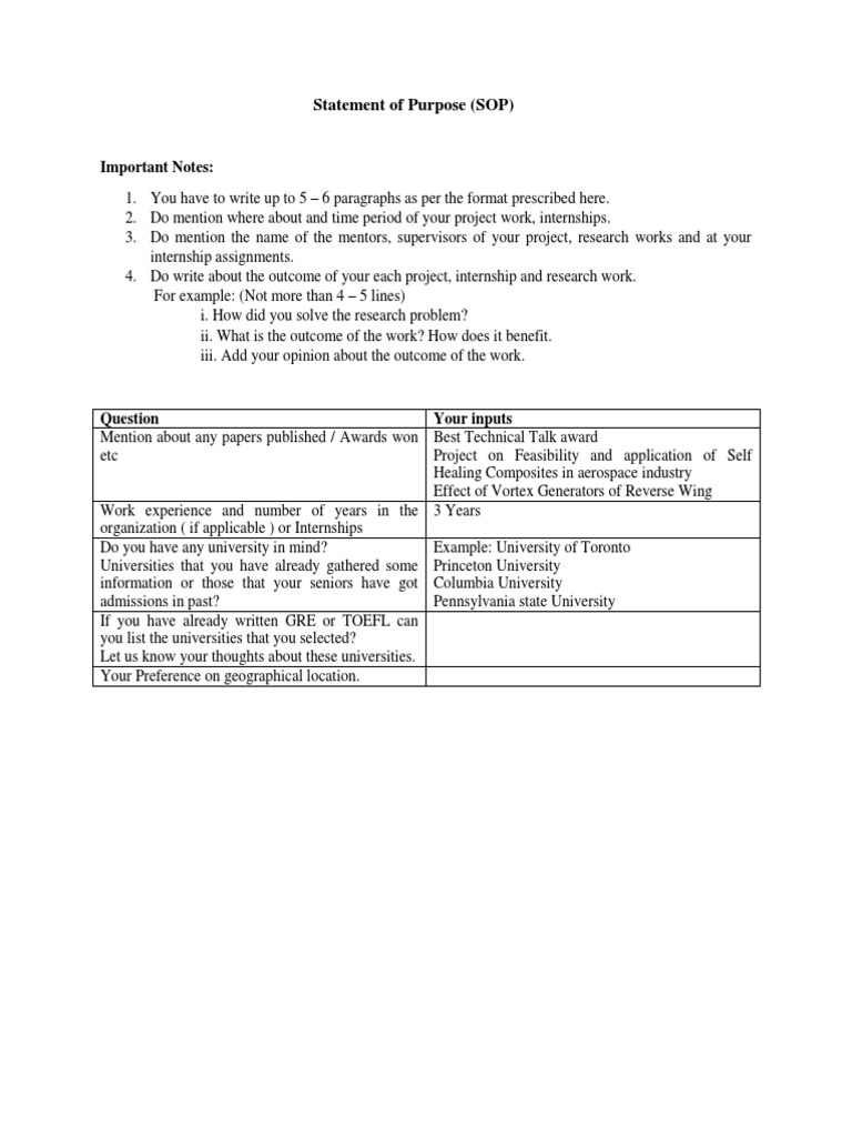 Crafting Your Statement of Purpose | PDF | Behavior Modification ...