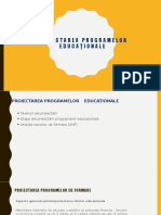 Proiectarea Programelor Educaționale