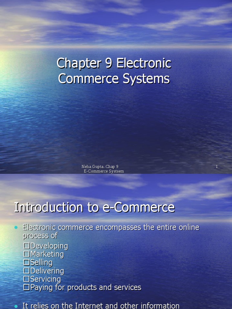 Chapter 9 Electronic Com PDF E Commerce Online Shopping