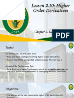 Week 11 Day 4 Higher Order Derivatives