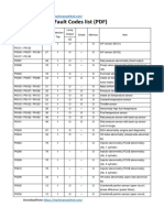 HINO Dutro Fault Codes List PDF