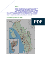 Chittagong District Map, Bangladesh.