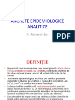 Anchete Epidemiologice Analitice