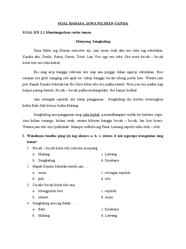 Soal Pg Isian Singkat Uraian