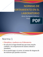 Normas de Comportamiento en El Laboratorio PDF