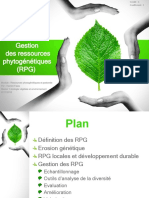 4°gestion Des Resssources Phytogénétiques (RPG)