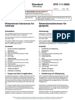 111-0002 - Dimensional Tolerances For Castings