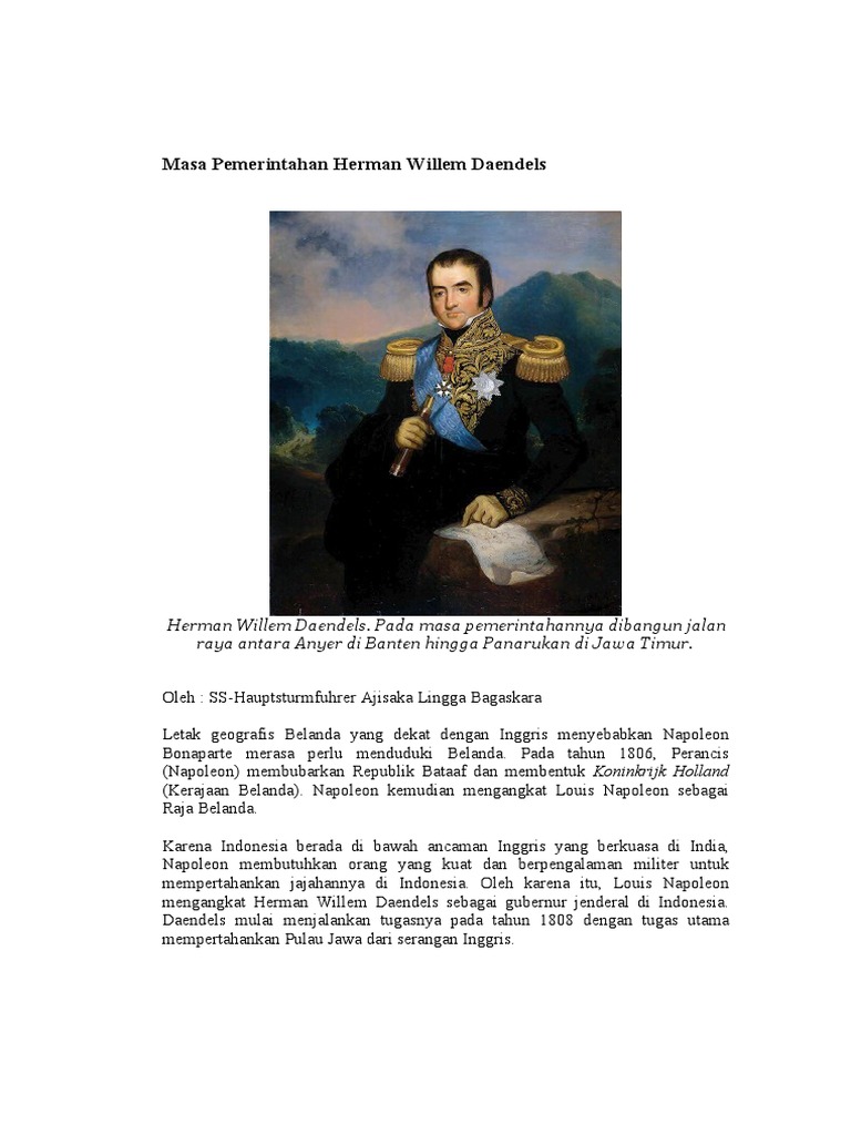 Herman Wiliam Daendels | PDF