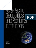 Asia Pacific Geopolitics Regional Institutions