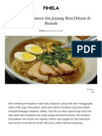 Resep Ramen Jepang Enak