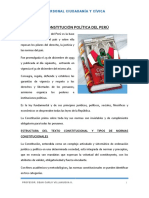 LA CONSTITUCIÓN POLÍTICA DEL PERÚ CIVICA  2020