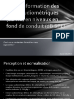 Transformation Des Données Audiométriques en DB HL À DB SPL Tympan2 PDF