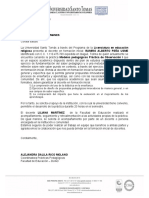 Carta Presentacion Modelos Pedagógicos Práctica de Observacion I