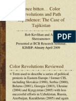 Tajikistan: Once Bitten, Diffusion and Color Revolutions in Central Asia