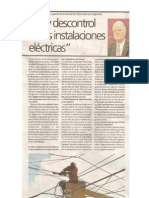 Hay descontrol en las instalaciones eléctricas