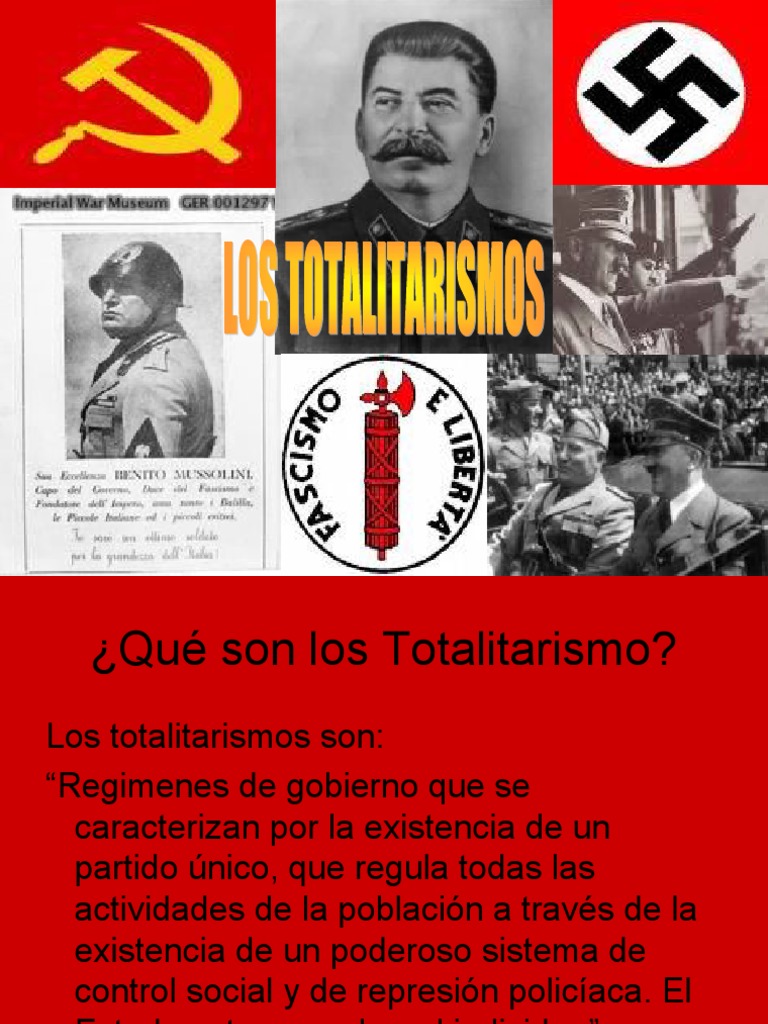 Elementos del Totalitarismo y sus Tipos | PDF | Totalitarismo | Fascismo