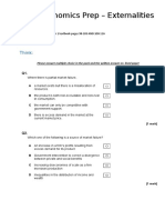 Microeconomics Prep - Externalities