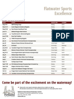 Welland International Flatwater Centre 2020 schedule