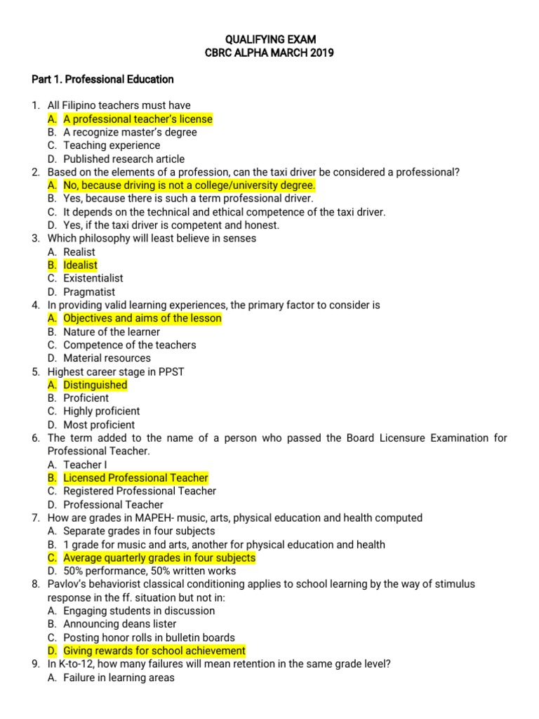 Alpha Qualifying Exam Overview 2024 | PDF