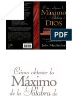 Como Obtener Lo Maximo de La Pa - John Macarthur PDF