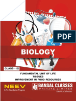 9th - Biology - 01 - Fundamental Unit of Life - 02 - Tissue - & - 03 - Improvement in Food Resources