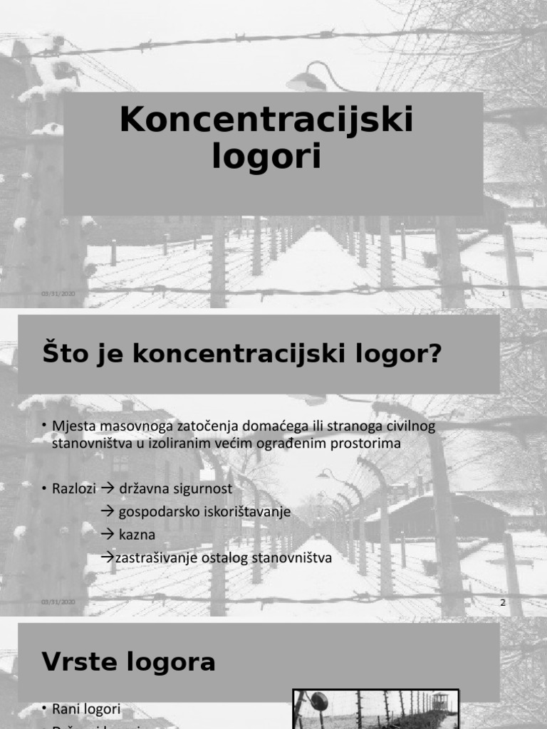 Koncentracijski Logori | PDF