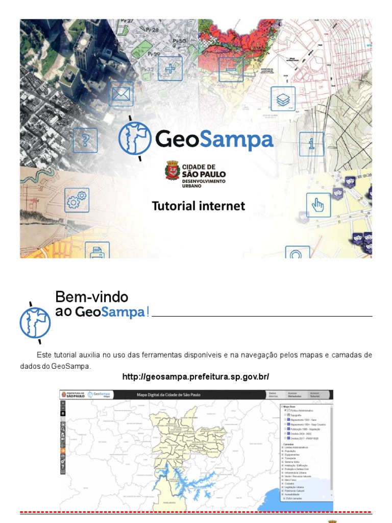 Tutorial de Uso do GeoSampa | PDF | Janela (informática) | Mapa