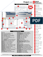 Microsoft Project 2010 Quick Reference Card Interface Shortcuts