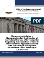 Horowitz Report of FISA