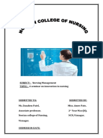 Front of Innovation in Nursing PDF