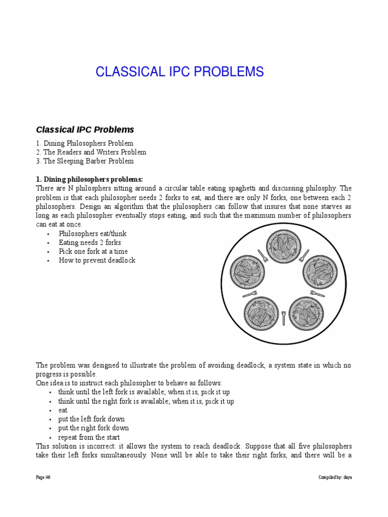 Classical IPC Problems | PDF | Concurrency (Computer Science ...