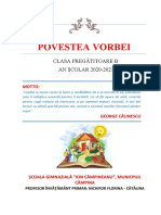 Opțional - Povestea Vorbei (Clasa Pregătitoare B) - Nichifor Cătălina