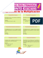 Propiedades de La Multiplicación para Quinto de Primaria