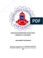 Reglamento Estudiantil FU Tecnológico Comfenalco Cartagena