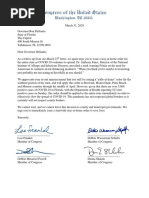 Congressional Letter To Gov. Ron DeSantis For 'Stay-At-Home' Order