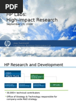 HP Labs:High-impact Research