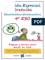 Tareas Cuadernillo Actividades Coronavirus 4 ESO PDF