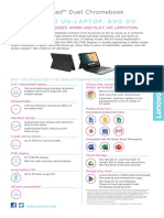 Lenovo IdeaPad Duet Chromebook Datasheet