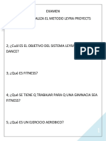 Ejemplo de Examen de Baile Aerobico