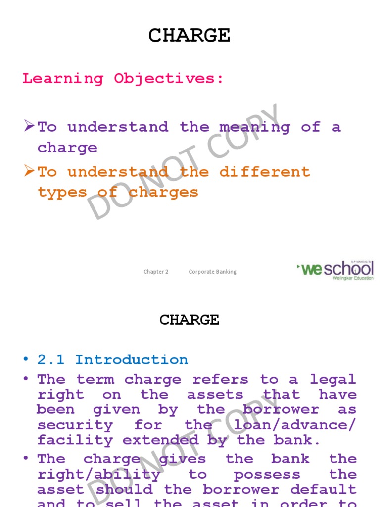 Corporate Banking Chapter 2 PDF | PDF | Mortgage Law | Assignment (Law)