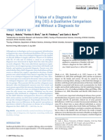 American Journal of Medical Genetics Part A Volume 149A Issue 11 2009 (Doi 10.1002 - Ajmg.a.33050) Nancy L. Makela Patricia H. Birch Jan M. Friedman Carlo A. Ma - Parental Perceived Value of A Dia PDF