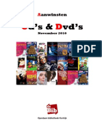 Aanwinsten Cd's en Dvd's November 2010