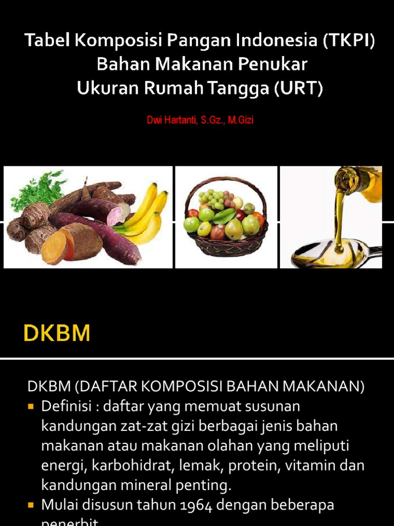 Tabel Komposisi Pangan Indonesia (TKPI) PDF | PDF