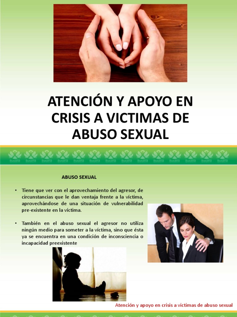 Atencion y Apoyo en Crisis A Victimas de Abuso Sexual | PDF | Abuso ...