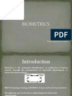 Biometrics: Sreenu S. Kamath VIII Semester Information Science