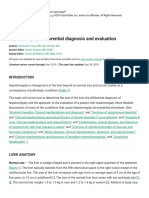 Hepatomegaly - Differential Diagnosis and Evaluation - UTD 2018 PDF
