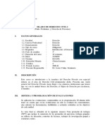 Sílabo Derecho Civil I (Título Preliminar y Derecho Personas PDF