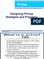 Pricing: Designing Pricing Strategies and Programs