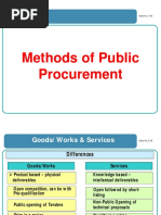 Methods of Public Procurement PDF